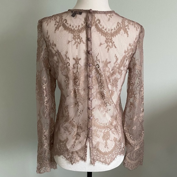 Dynamite Blush Lace Top - Picture 2 of 3